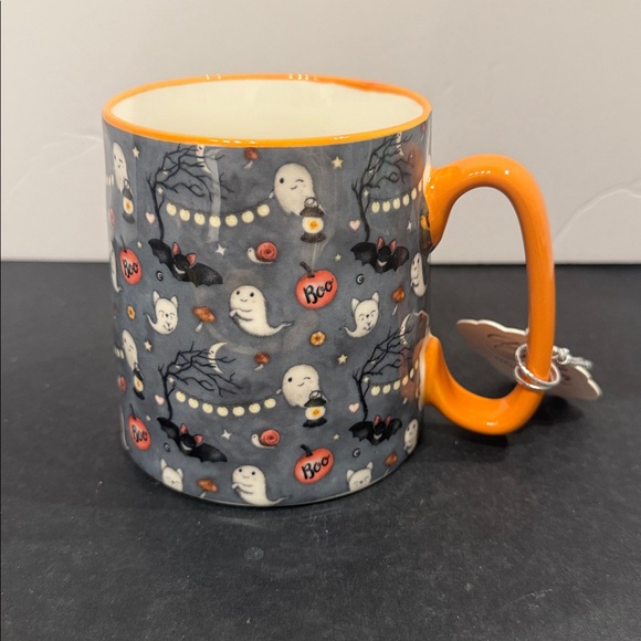 10 STRAWBERRY STREET HALLOWEEN/FALL COFFEE MUG w/ GHOSTS CATS BATS PUMPKINS- NEW - Picture 5 of 11